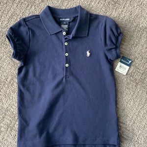 New Ralph Lauren Navy Blue Polo shirt size 5